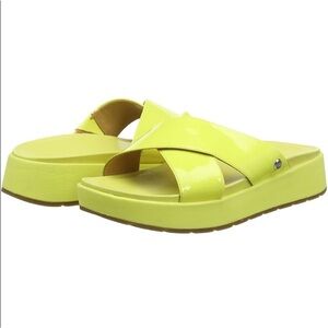 UGG Emily Slide Sandals Yellow Y2K Size 9